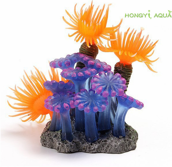 Ryby zbiornikowe – dekoracyjna żywica koralowa miękka i silikonowa, idealna do ozdabiania akwarium - Wianko - 2