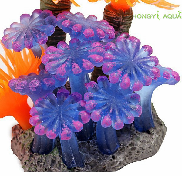 Ryby zbiornikowe – dekoracyjna żywica koralowa miękka i silikonowa, idealna do ozdabiania akwarium - Wianko - 3