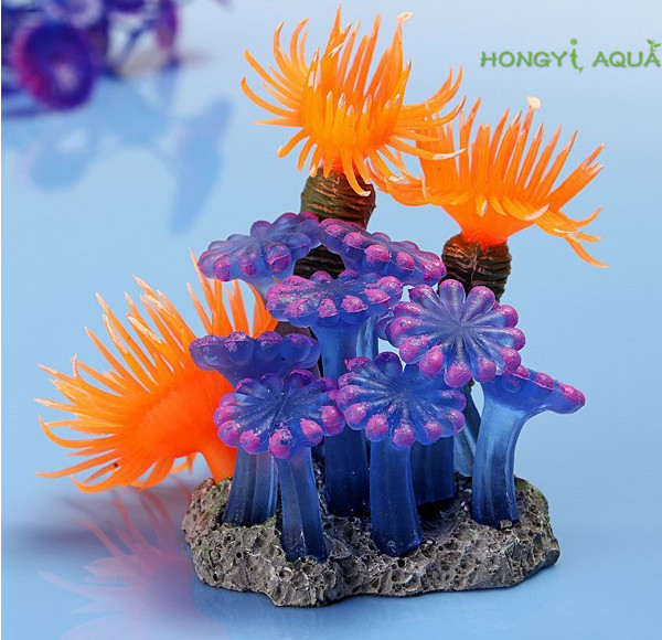 Ryby zbiornikowe – dekoracyjna żywica koralowa miękka i silikonowa, idealna do ozdabiania akwarium - Wianko - 1