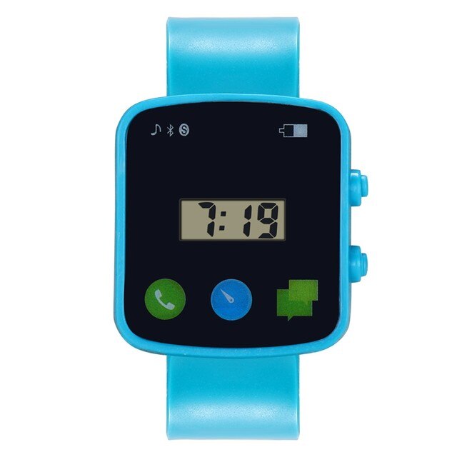 Sportowy zegarek dotykowy dla dzieci, wodoodporny, silikonowy, wielofunkcyjny, LED - Wianko - 4