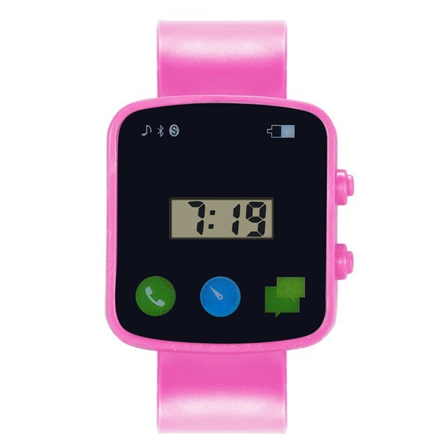Sportowy zegarek dotykowy dla dzieci, wodoodporny, silikonowy, wielofunkcyjny, LED - Wianko - 5