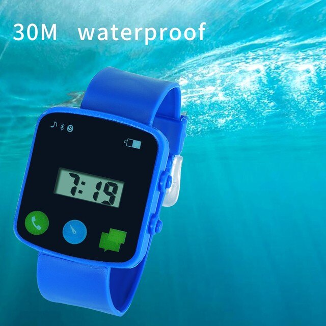 Sportowy zegarek dotykowy dla dzieci, wodoodporny, silikonowy, wielofunkcyjny, LED - Wianko - 8
