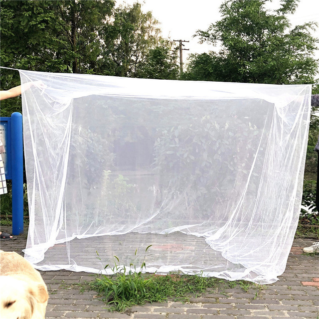 Lekka moskitiera na narożne łóżko - składany baldachim anty-owad dla campingowej przyjemności (1 szt. biały) - Wianko - 2