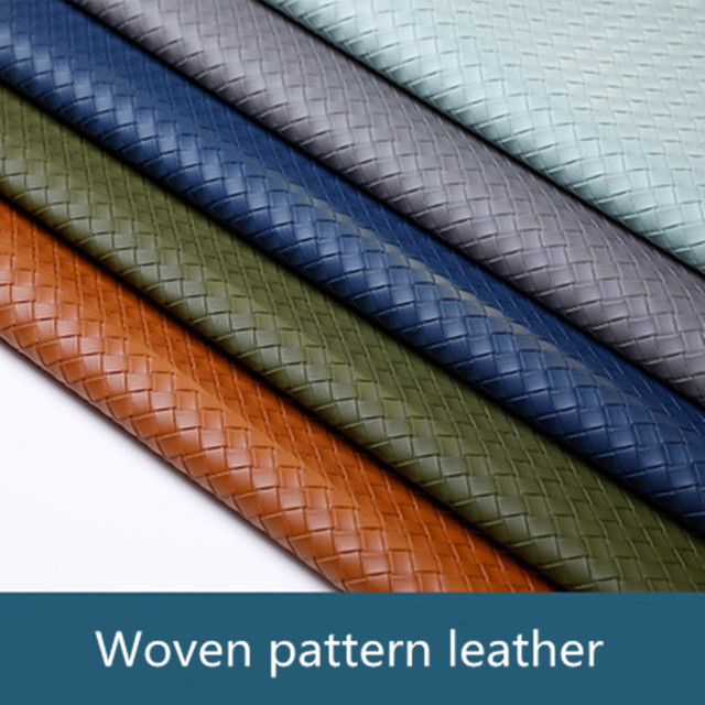 Tkana skóra syntetyczna PVC o długości 1 metra do wykonywania miękkich toreb, tapicerki i dekoracji wnętrz - Wianko - 1