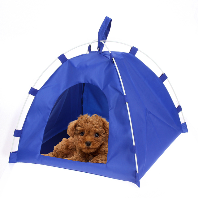 Przenośny składany namiot Oxford dla psa, wodoodporne legowisko dla małych i średnich zwierząt - Wianko - 3