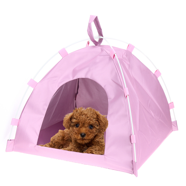 Przenośny składany namiot Oxford dla psa, wodoodporne legowisko dla małych i średnich zwierząt - Wianko - 2