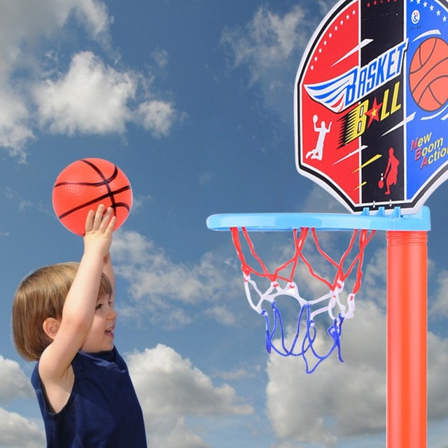 Stojak do koszykówki dla dzieci - regulowana wysokość, wygodna deska i obręcz - Wianko - 8