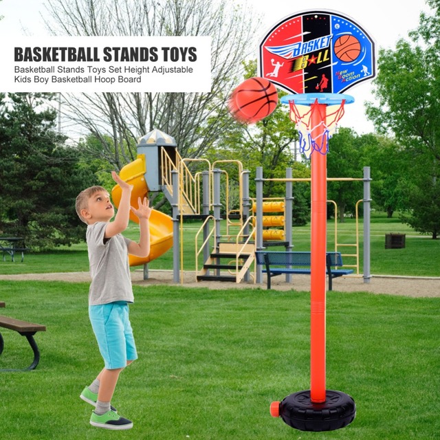 Stojak do koszykówki dla dzieci - regulowana wysokość, wygodna deska i obręcz - Wianko - 7