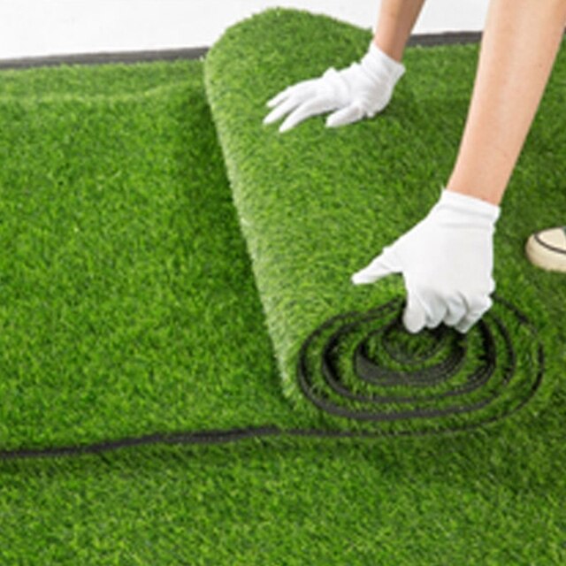 Sztuczna zieleń krajobraz z darń sztucznej trawy - odporne na wilgoć, pleśń i zmywalne, idealne do golfa i outdooru T8WE - Wianko - 6
