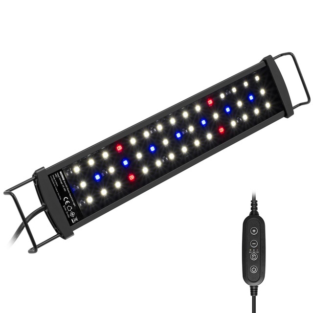 Oświetlenie do akwarium zegarowym dla roślin - Slim LED, pełne spektrum ściemniania - Wianko - 2