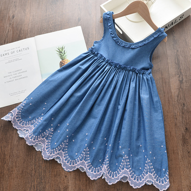 Sukienka dla dziewczynek Menoea Fashion 2020 Mesh Dots krótki rękaw Princess Dress Casual eleganckie 2-7 lat - Wianko - 56