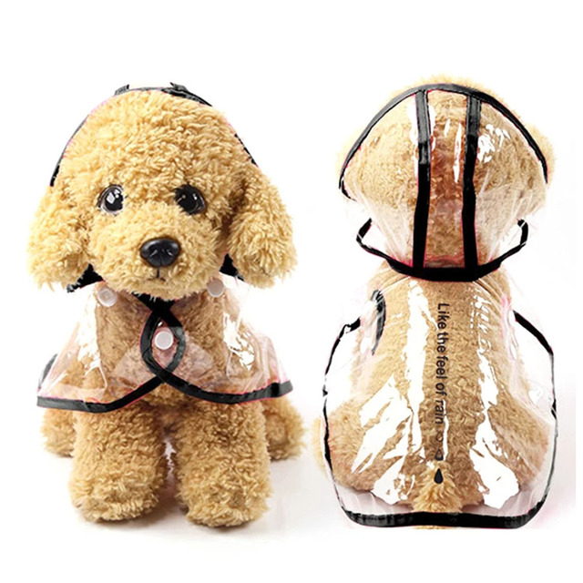 Przeciwdeszczowy płaszcz dla psa przezroczysty z kapturem i wykonany z miękkiego PCV - Wianko - 19