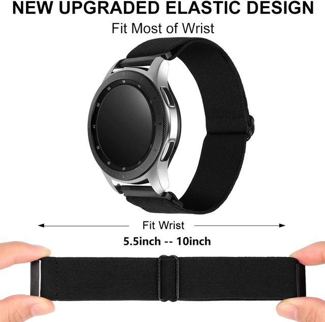 Pasek zegarka nylonowy z regulacją dla Samsung Galaxy Watch 3/Aktywny 2/S3, Huawei GT/2/2E/Pro (20mm/22mm/46mm/42mm) - Wianko - 4