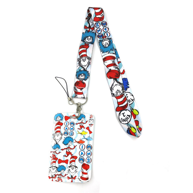 Breloczek na klucze Dr Seuss dla kobiet - kolorowe, ozdobione sygnety, smycz z chowaną odznaką Reel, idealne dla lekarzy, pielęgniarek, studentów, wystaw i identyfikatorów - Wianko - 3