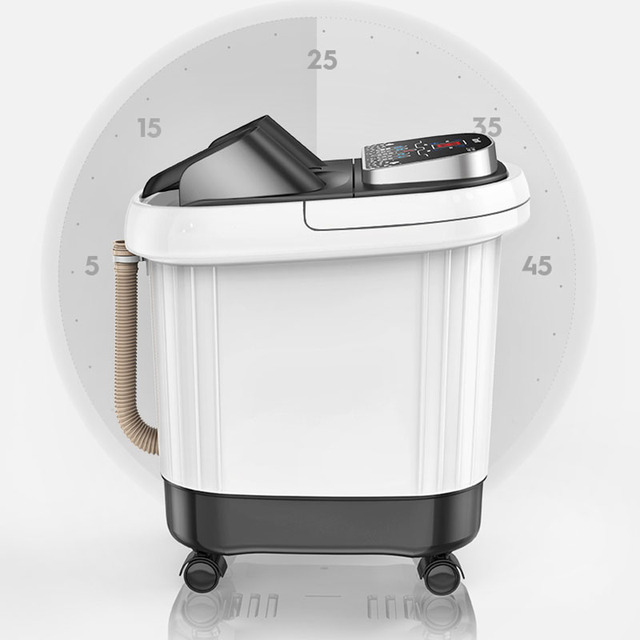 Elektryczne urządzenie do pedicure - głębokie i przenośne, stała temperatura, automatyczne ogrzewanie i masaż stóp - Wianko - 5