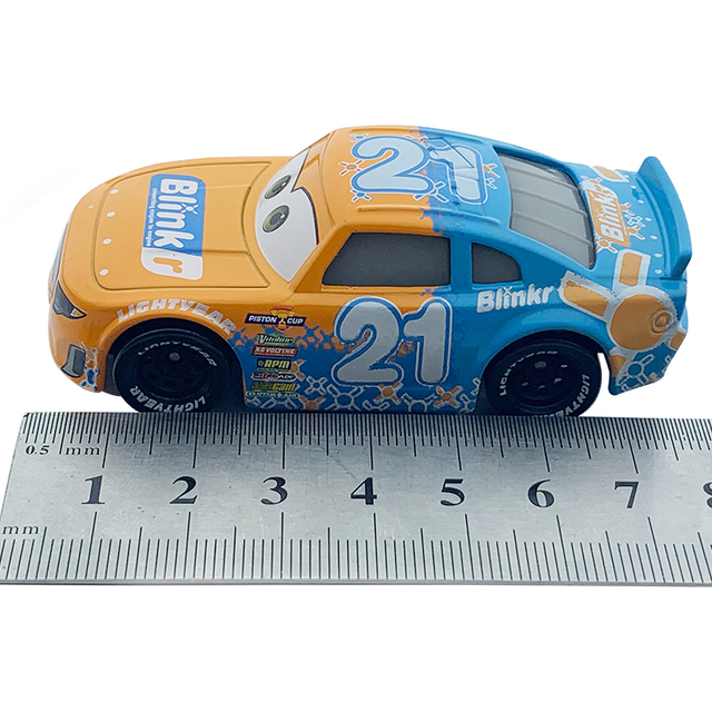 Samochody Disney Pixar 3 Mini Racers - Zabawki dla dzieci - Zygzak McQueen, Speedy Racing Mater, Jackson Storm, Ramirez - Metalowe pojazdy odlewane - Wianko - 20
