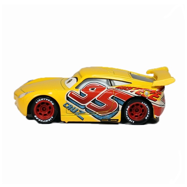 Samochody Disney Pixar 3 Mini Racers - Zabawki dla dzieci - Zygzak McQueen, Speedy Racing Mater, Jackson Storm, Ramirez - Metalowe pojazdy odlewane - Wianko - 7