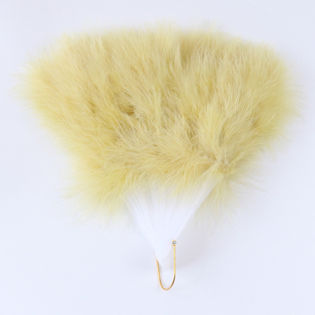 Słodka wróżka - Marabou Feather - składany wachlarz ręczny do dekoracji ślubnej - Wianko - 15