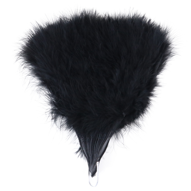 Słodka wróżka - Marabou Feather - składany wachlarz ręczny do dekoracji ślubnej - Wianko - 2