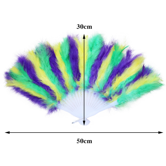 Słodka wróżka - Marabou Feather - składany wachlarz ręczny do dekoracji ślubnej - Wianko - 17