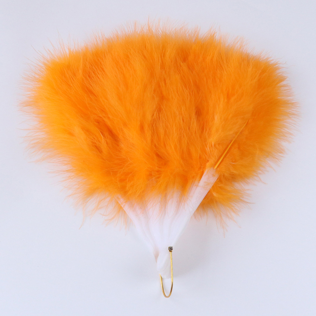 Słodka wróżka - Marabou Feather - składany wachlarz ręczny do dekoracji ślubnej - Wianko - 13