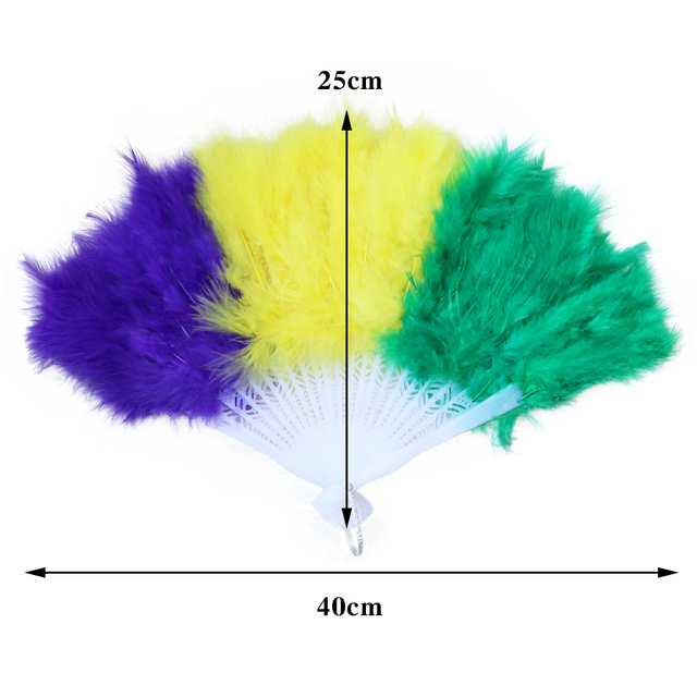 Słodka wróżka - Marabou Feather - składany wachlarz ręczny do dekoracji ślubnej - Wianko - 18