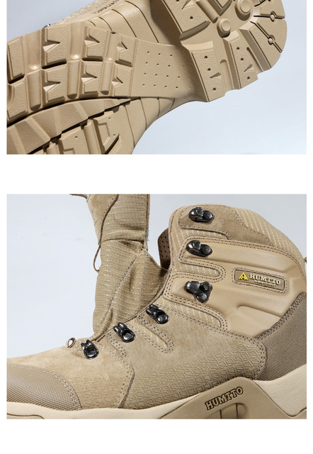 Skórzane buty turystyczne HUMTTO męskie trekkingowe, antypoślizgowe - Wianko - 22
