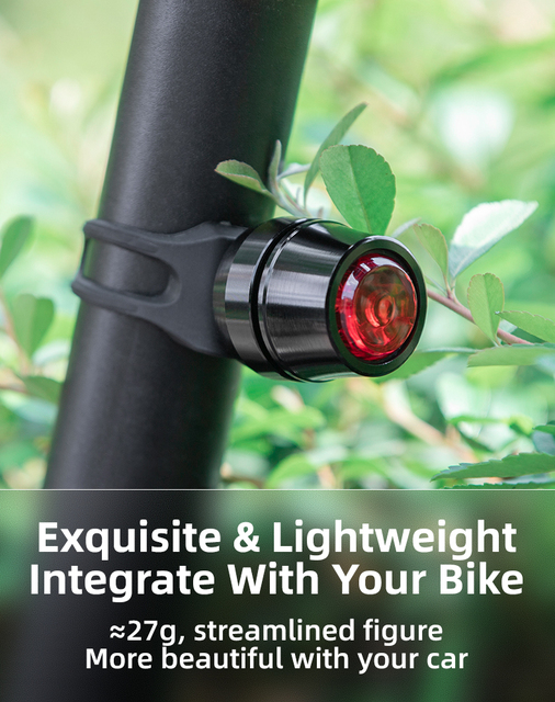 Oświetlenie rowerowe - ROCKBROS światło tylne rowerowe USB, wodoodporne, z akumulatorem, do MTB i szosy - Wianko - 5