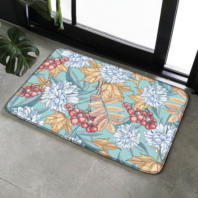 Duży dywan 3D z kolorowym motywem kwiatowym - idealny do salonu ślubnego - Wianko - 30