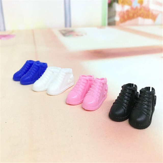 Pakiet 4 par oryginalnych modnych butów dla lalki 1/6 dziewcząt - Wianko - 8