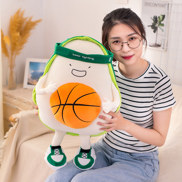 Pluszowa poduszka do lalki sportowej koszykówki z motywem awokado - Wianko - 6