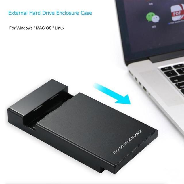 Obudowa dysku twardego 3.5'' SATA na USB 3.0 - zewnętrzna obudowa, czytnik SSD i HDD, Box Case HD 3.5'' - Wianko - 2