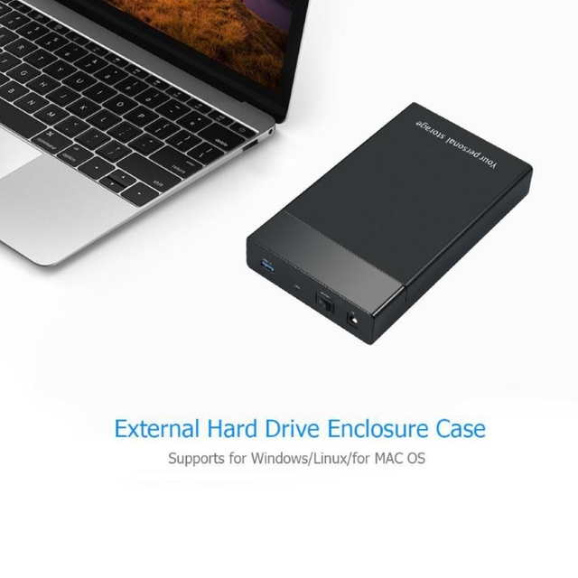 Obudowa dysku twardego 3.5'' SATA na USB 3.0 - zewnętrzna obudowa, czytnik SSD i HDD, Box Case HD 3.5'' - Wianko - 5