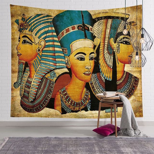 Egipski Gobelin Mandala 150x200cm - Faraon, Hippie, Dekoracyjny! - Wianko - 4