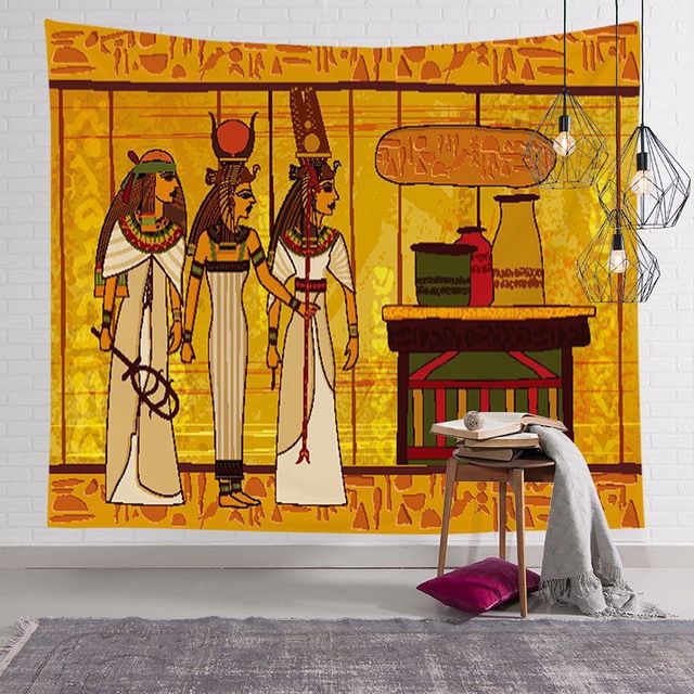 Egipski Gobelin Mandala 150x200cm - Faraon, Hippie, Dekoracyjny! - Wianko - 6
