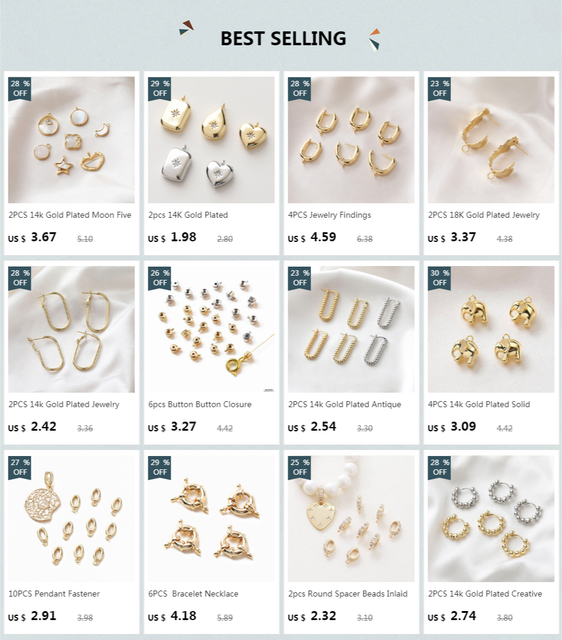 Charms 4 sztuki do tworzenia kolczyków, pozłacane złotem 18K, prostokątne cyrkonie, srebrna igła 925, akcesoria DIY - Wianko - 1