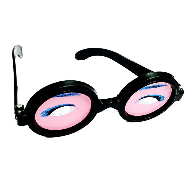 Okulary śmieszne Goofy - czarne oprawki, grube, 1-2 sztuki - Wianko - 6