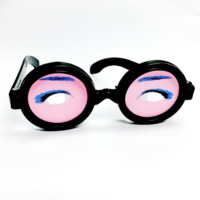 Okulary śmieszne Goofy - czarne oprawki, grube, 1-2 sztuki - Wianko - 10