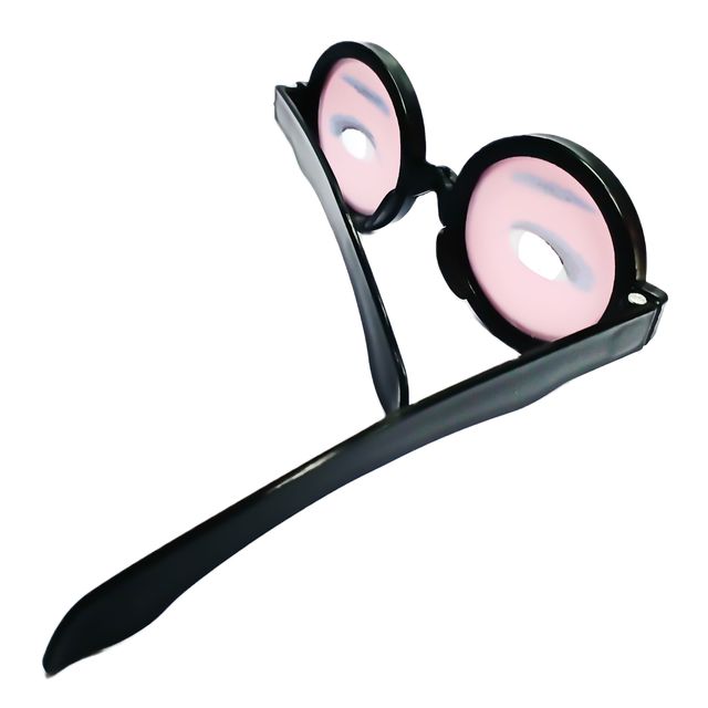 Okulary śmieszne Goofy - czarne oprawki, grube, 1-2 sztuki - Wianko - 3