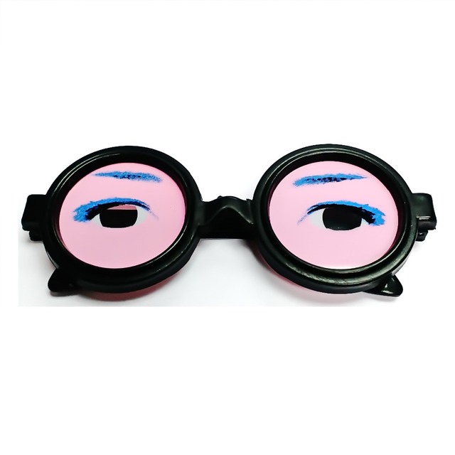 Okulary śmieszne Goofy - czarne oprawki, grube, 1-2 sztuki - Wianko - 9