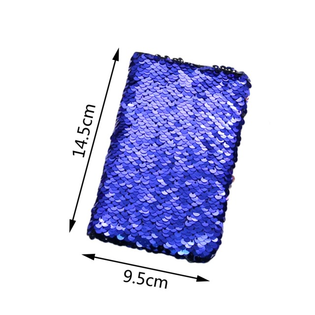 Pamiętnik Mini A6, dwustronny, z pustą stroną, z cekinami, wielokolorowy - Wianko - 5