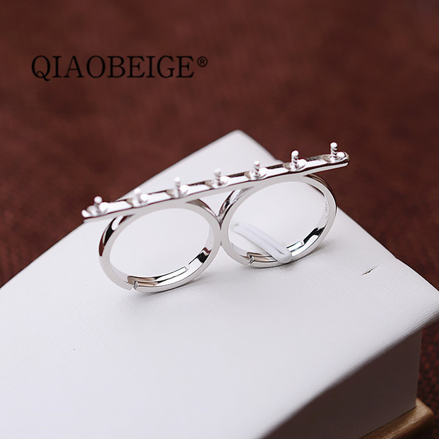 Nowy pierścionek QIAOBEIGE z 925 Sterling Silver w kształcie wiązki bilans, idealny prezent dla kobiet - Wianko - 4