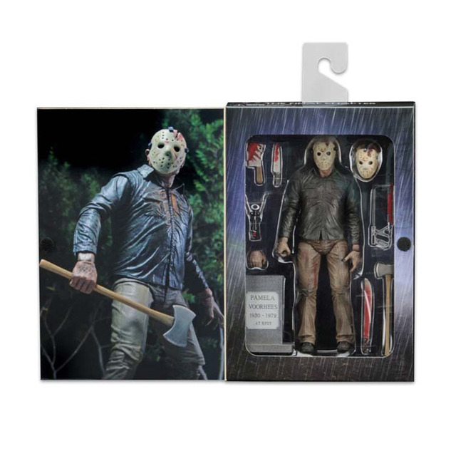 Figurka Jason Voorhees z piątku 13. Horrorowa zabawka na Halloween i Boże Narodzenie - Wianko - 27