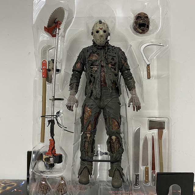 Figurka Jason Voorhees z piątku 13. Horrorowa zabawka na Halloween i Boże Narodzenie - Wianko - 5