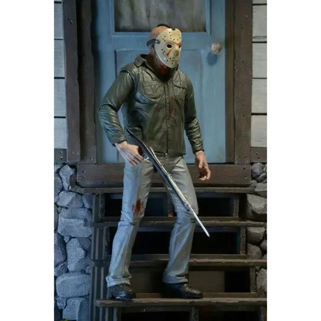 Figurka Jason Voorhees z piątku 13. Horrorowa zabawka na Halloween i Boże Narodzenie - Wianko - 23