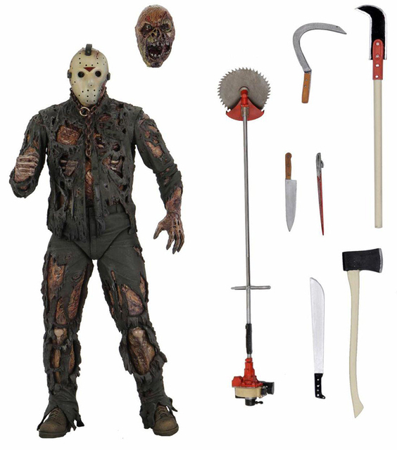 Figurka Jason Voorhees z piątku 13. Horrorowa zabawka na Halloween i Boże Narodzenie - Wianko - 12