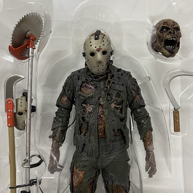 Figurka Jason Voorhees z piątku 13. Horrorowa zabawka na Halloween i Boże Narodzenie - Wianko - 7
