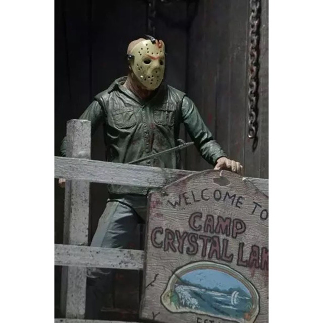 Figurka Jason Voorhees z piątku 13. Horrorowa zabawka na Halloween i Boże Narodzenie - Wianko - 26