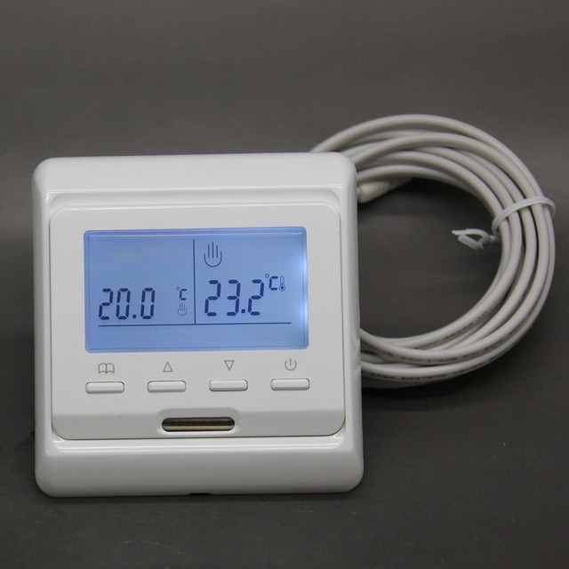 Programowalny termostat podłogowy z wyświetlaczem LCD i funkcją termoregulacji - Wianko - 9