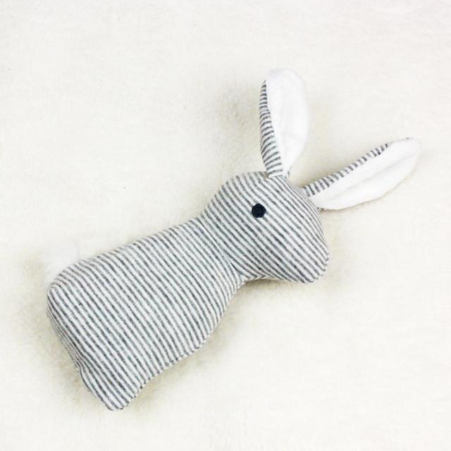 Długie ucho królik: śliczna grzechotka dla dzieci - ręczna zabawka dzwoneczek z BB, wydająca dźwięki, chwytająca pluszowa zabawka dla dzieci - Wianko - 5